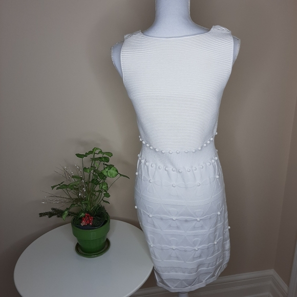 Milly of New York white sleeveless dress size M - Picture 3 of 5